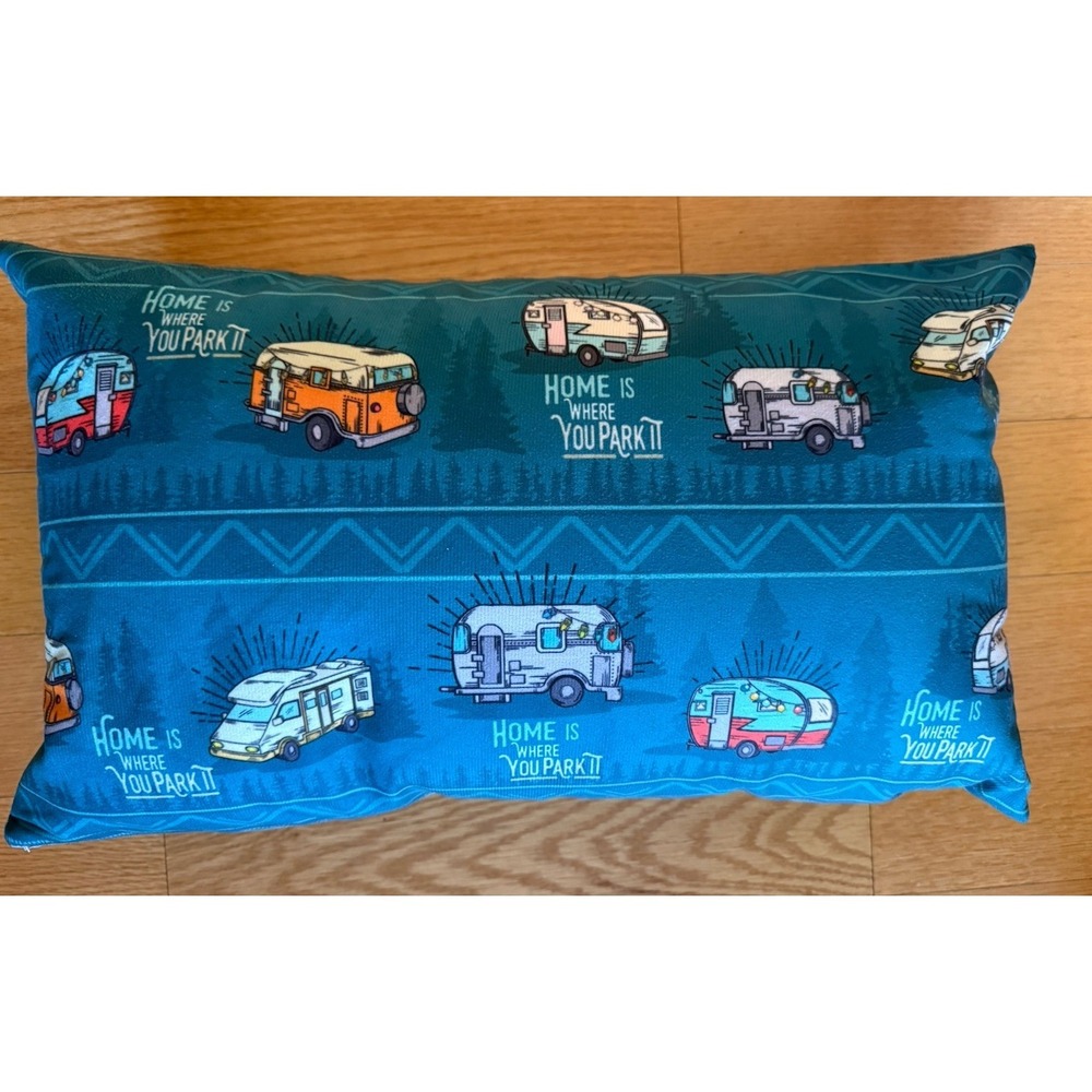 Wilcor RV Camper Throw Pillow Home Us Where You Park It